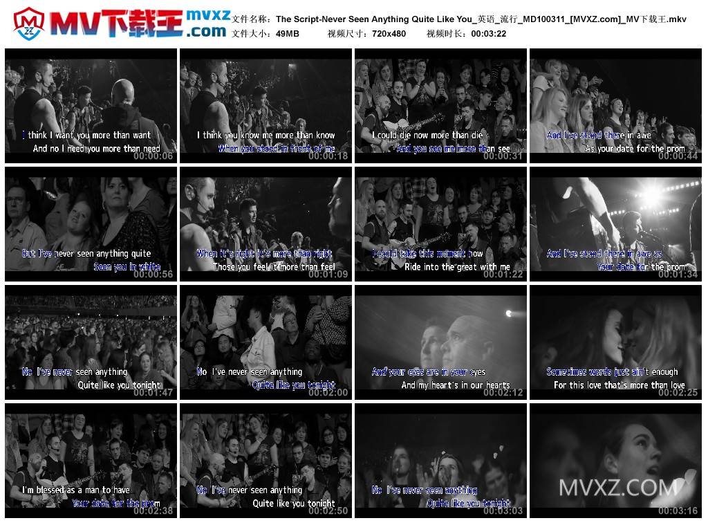 The Script-Never Seen Anything Quite Like You_英语_流行_MD100311